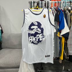 White Bape Jersey 2XL