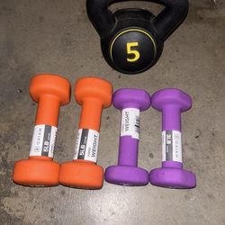 Brand New Dumbbell And Kettlebell Set 