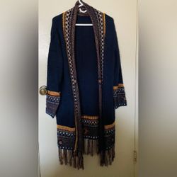 Brand New Women Boho Tribal Long Cardigan