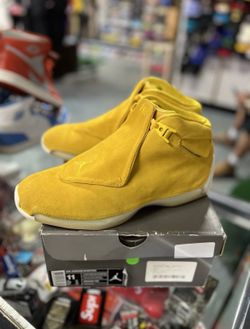 Jordan 18 Retro Yellow Ochre Suede