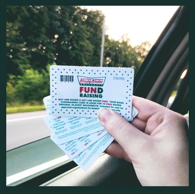 Krispy Kreme fundraising BOGO cards
