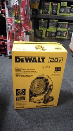 DEWALT 20V MAX (279.4mm) CORDLEES JOBSITE FAN (TOOL ONLY)