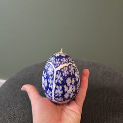 San Francisco Candle Co. Stone Bluegate Egg Candle
