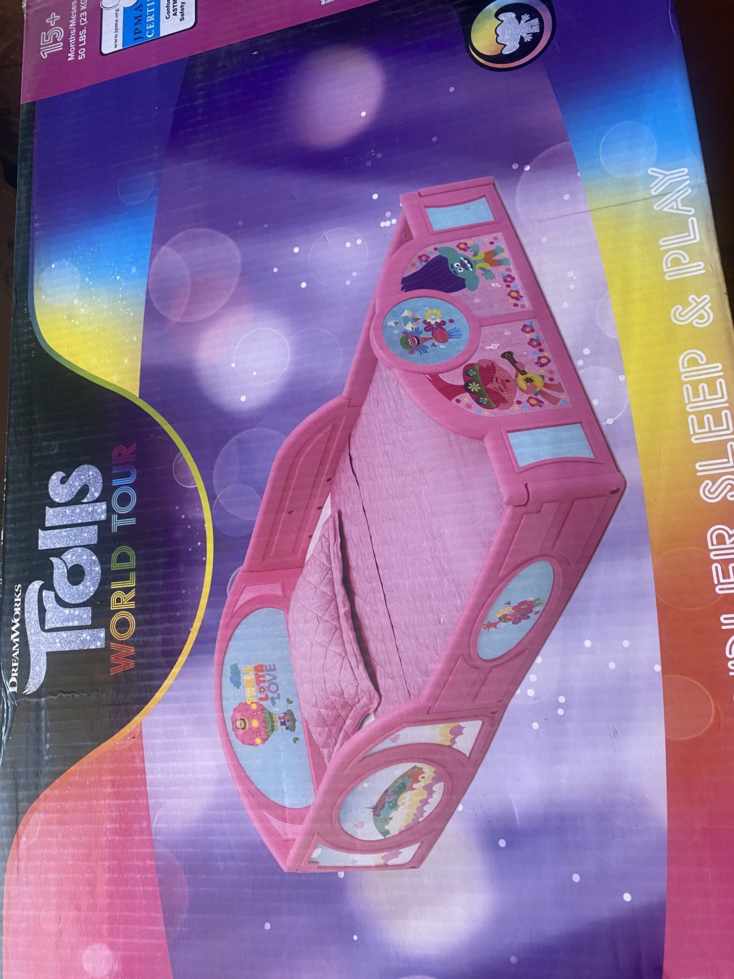 Trolls Toddler Bed New