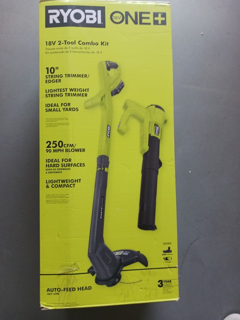 18v Ryobi Weed Eater Blower Combo