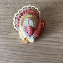 Thanksgiving Turkey Brooch 
