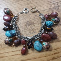 Southwestern Vintage Charm Bracelet
