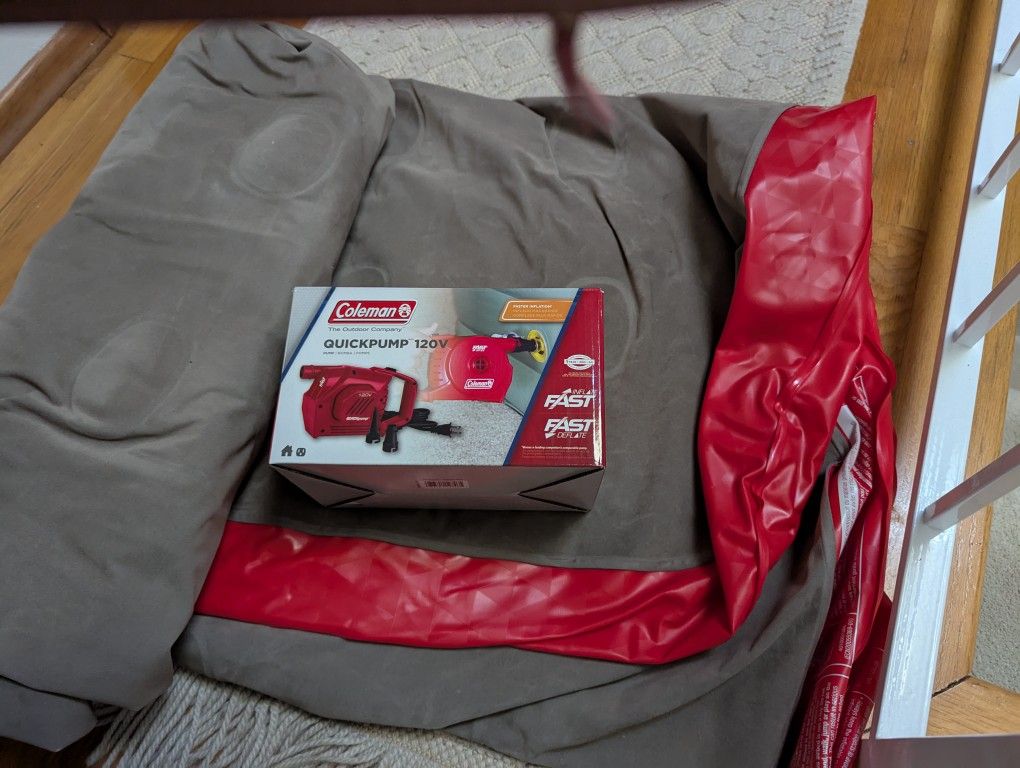 Free Two Coleman Blowup Mattress With Pump