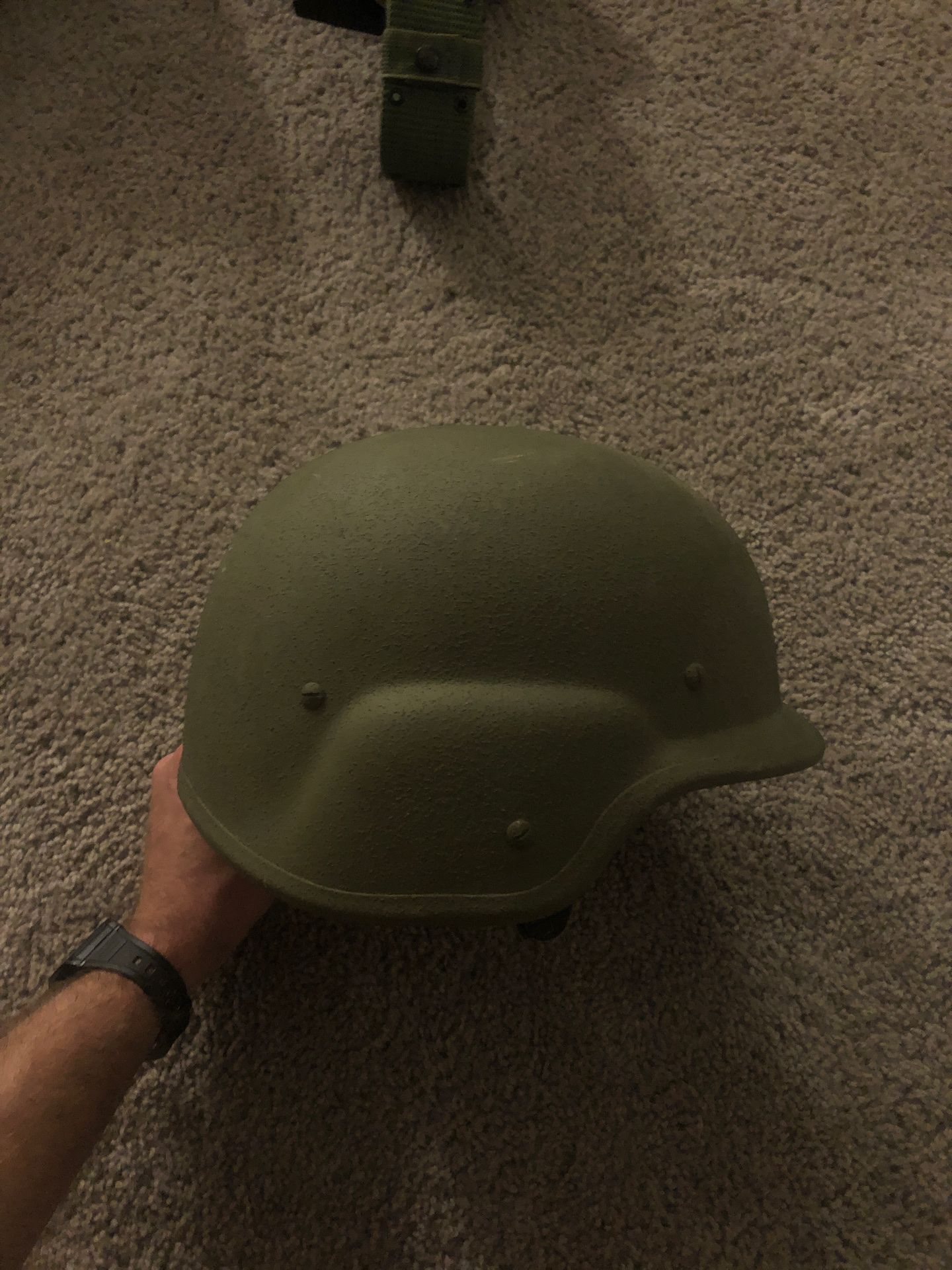 MICH helmet w/ no padding