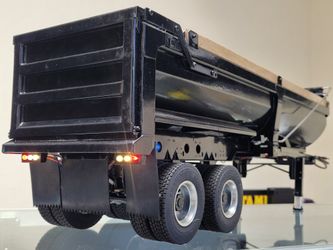 Toy DPS Aluminum Lift Dump Bed Tipper Trailer for Tamiya 1/14 King Grand Hauler