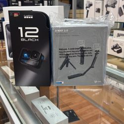GoPro Hero 12 With 3 Way 2.0 Tripod Grip Arm 