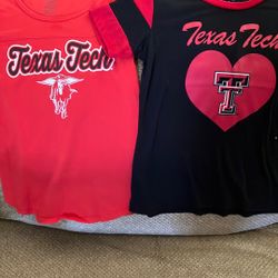 Girls Texas Tech T-shirts $10 for both 