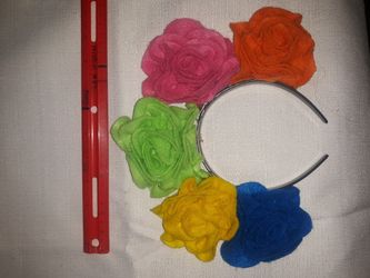 Mexican Flower Headband (Dia De Los Muertos/Frida)