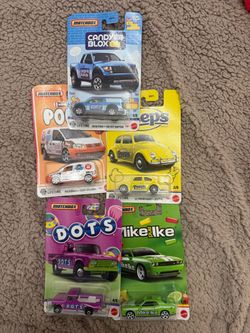 Matchbox Candy Series Die-Cast Cars Set of 5