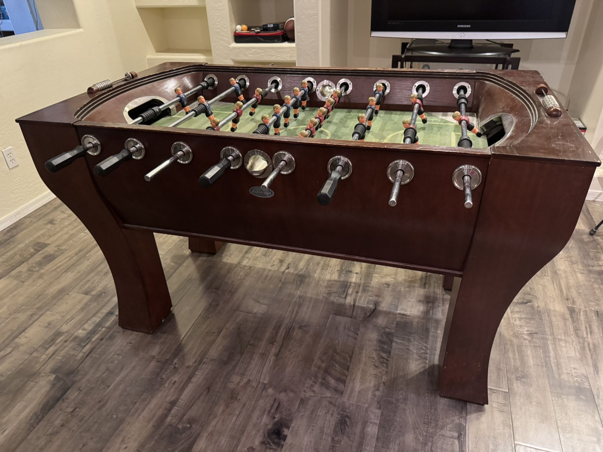 Solid Wood Sportcraft Foosball table
