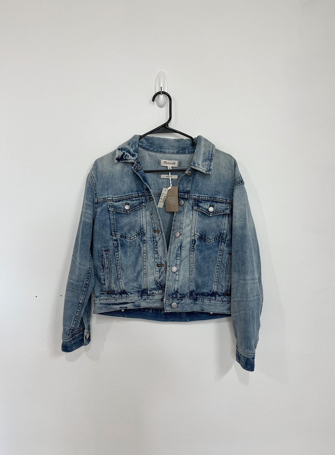 Brand New Madewell Boxy Crop Denim Jacket