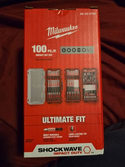 Milwaukee 100 piece impact bit set
