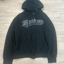 Black Monterey Hoodie Y2K 