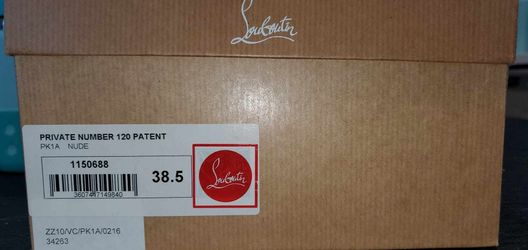 Louboutin Private #120 Nude Size 38.5