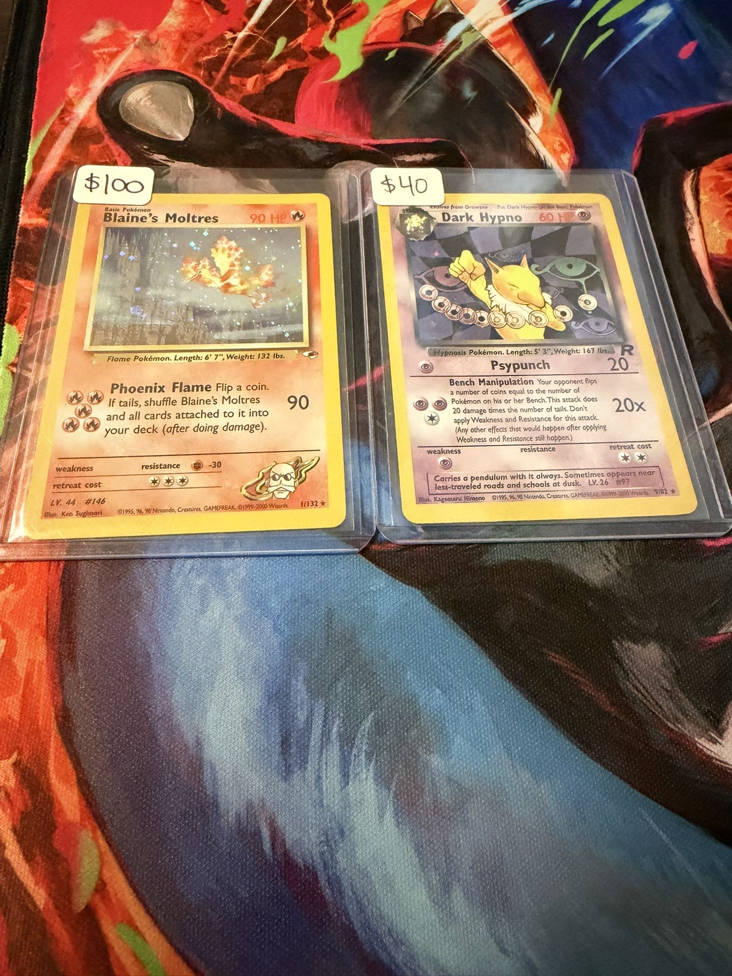 Vintage Pokemon Cards Gym Heroes, Team Rocket