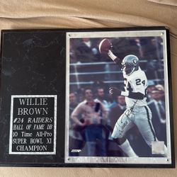 Willie Brown Frame Signed
