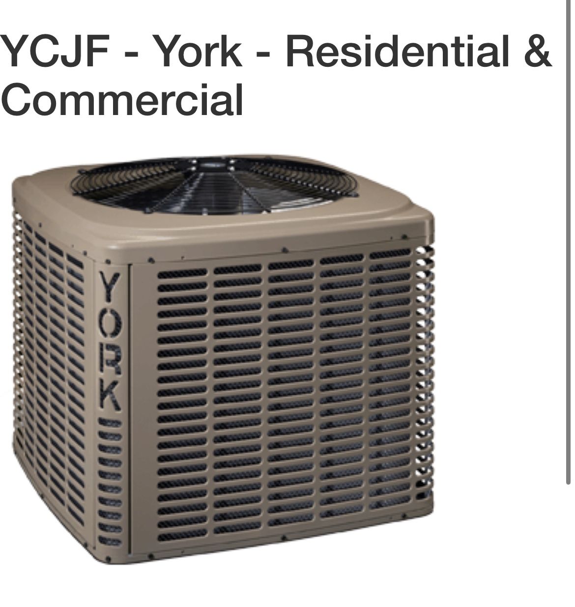 YORK 5 TON CENTRAL AC