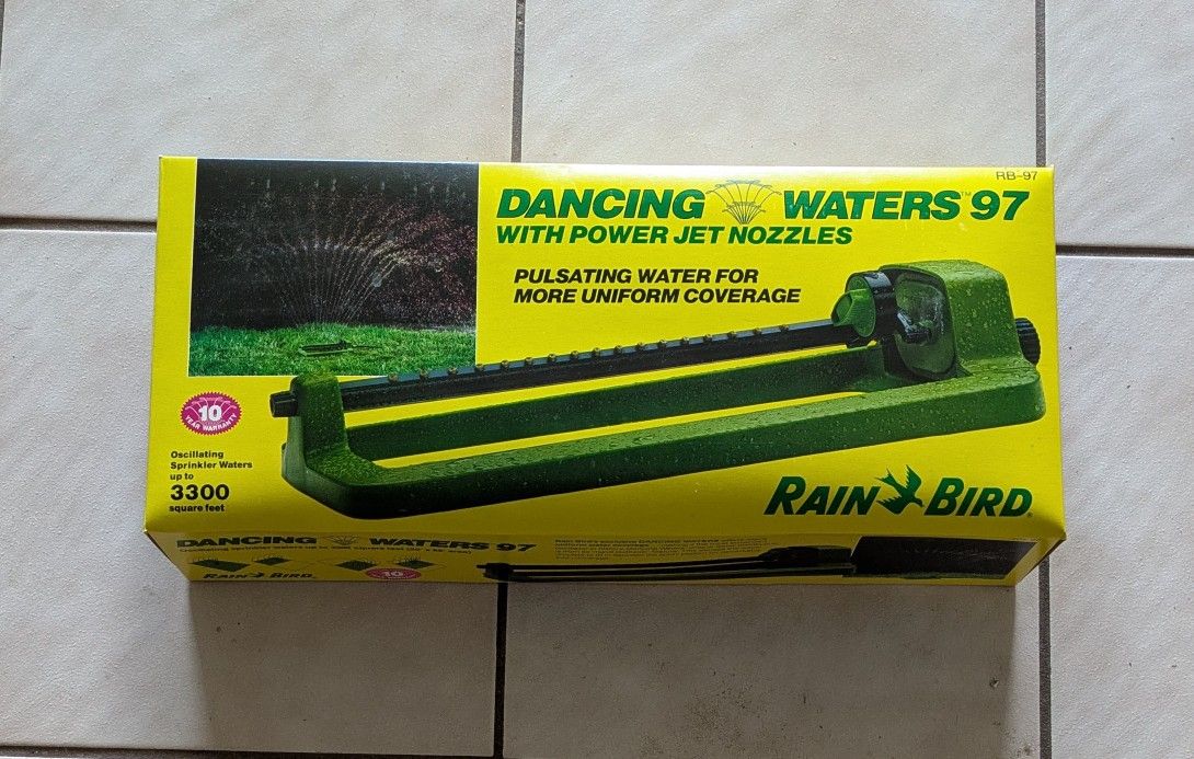 Rain Bird Dancing Waters 97 Power Jet Nozzles Oscillating Sprinkler Up To 3300 Square Ft