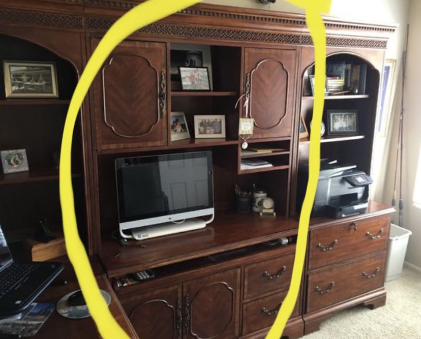 Desk with hutch