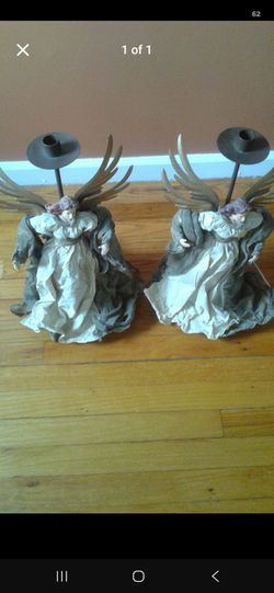 Angel candleholders