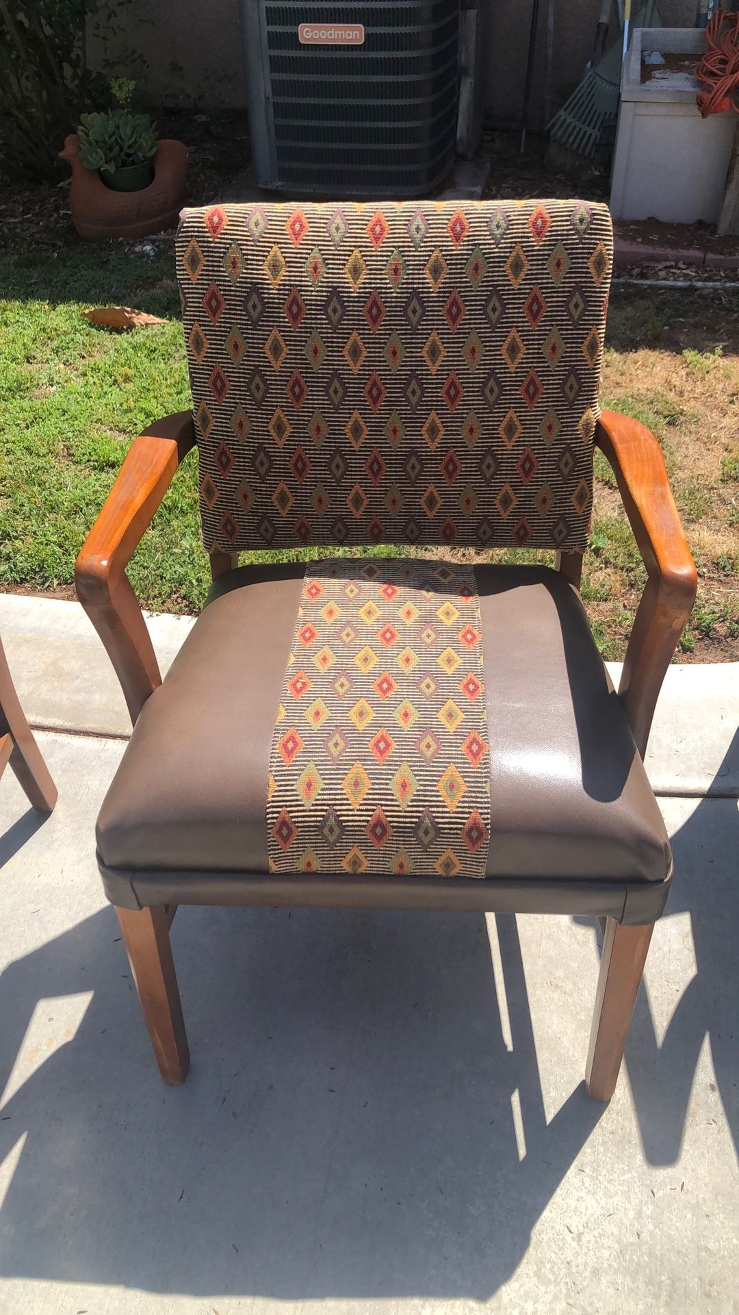 Chairs, Mid-century, New Leather