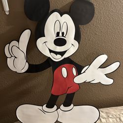 Mickey Mouse foam board cutouts