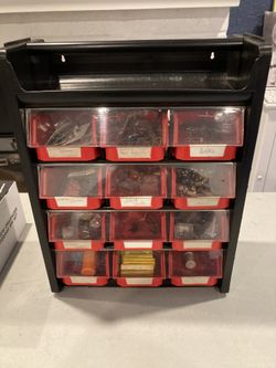 Vintage Organizer with Contents