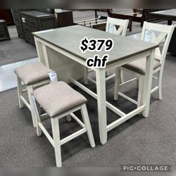 Thanksgiving 5 Piece counter height dining table set 