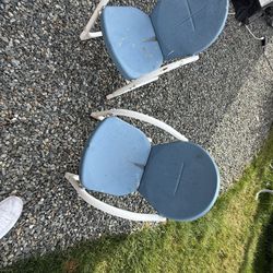 Antique Metal Yard Chairs For Kids 1930s