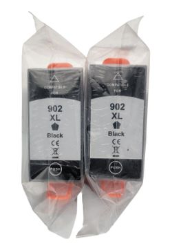 Ubinki 902XL High Yield Black Ink Cartridge 2 Pack 