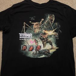 The thing Horror movie mens graphic shirt xl xxl black the thing