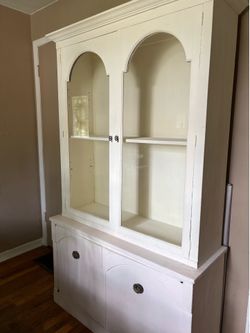 White vintage cabinet