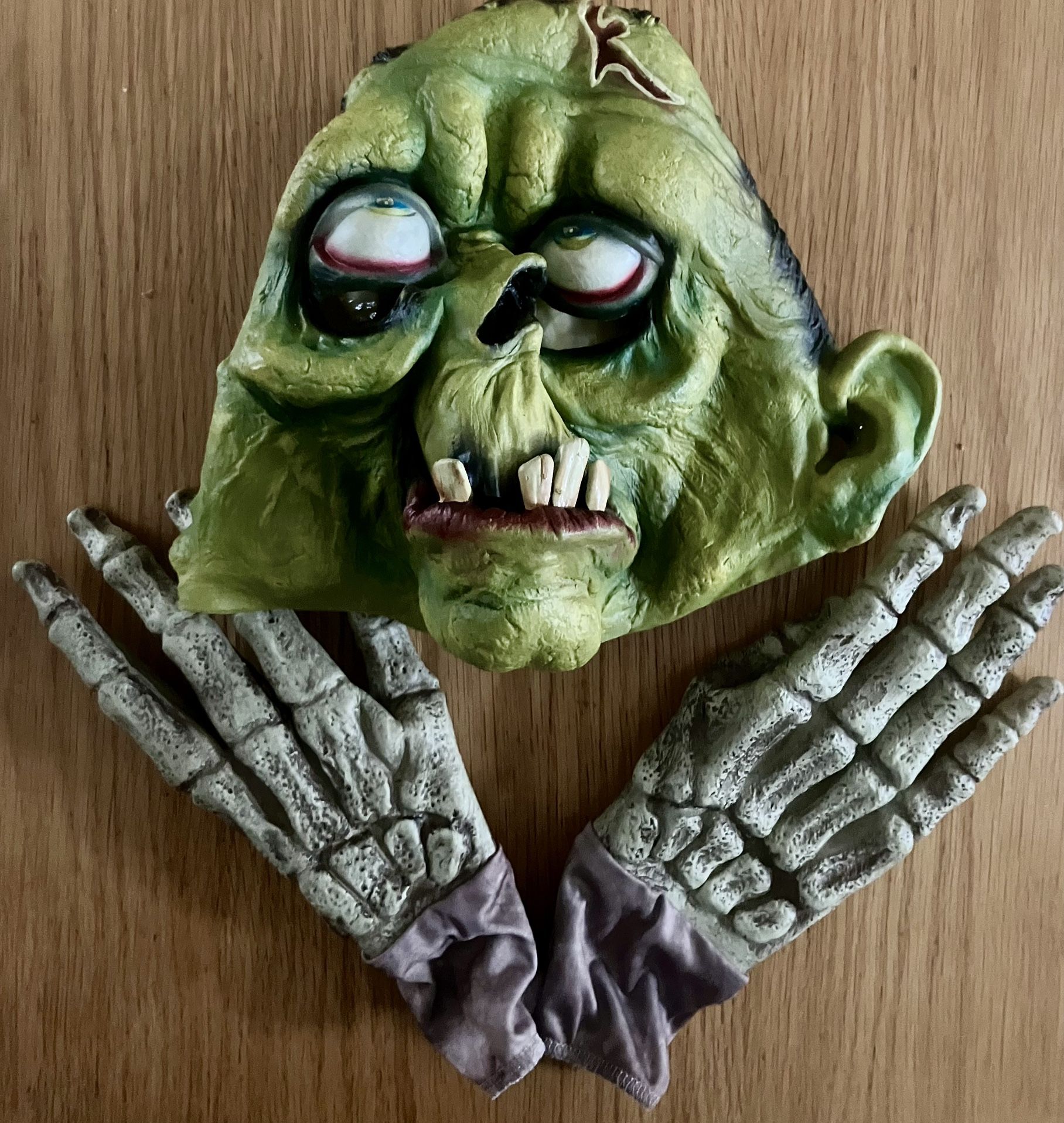 Vintage FRANKENSTEIN Mask & Ghouls Hands