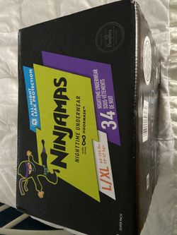 Ninjamas Diapers 2 NEW Cases— Size L/XL