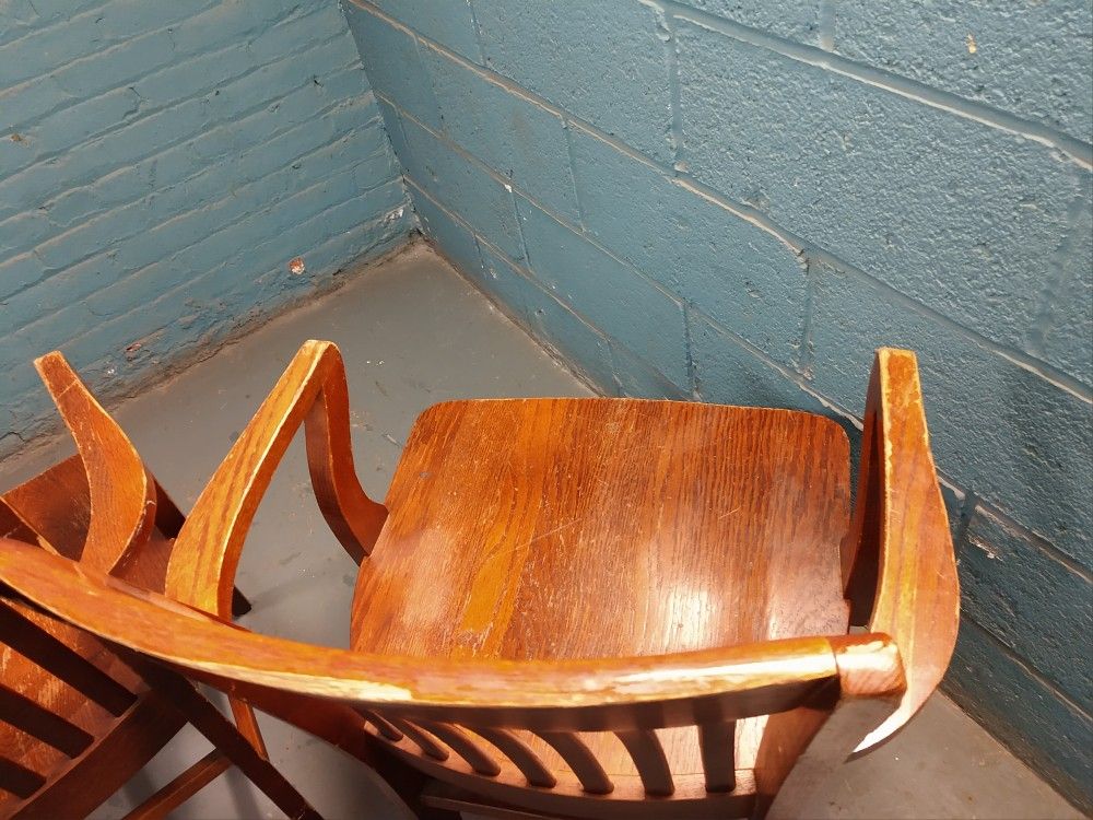 Set Of Wooden Bankers Chairs Electrical equipment & Supplies