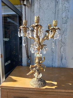 vintage brass candelabra