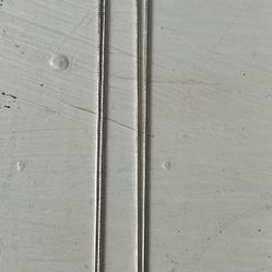 2 18” Sterling Silver Chains