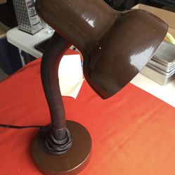 Gooseneck Flexible Desk Lamp, vintage - dark brown 