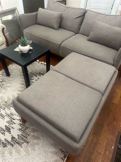 Sofa and leg rest