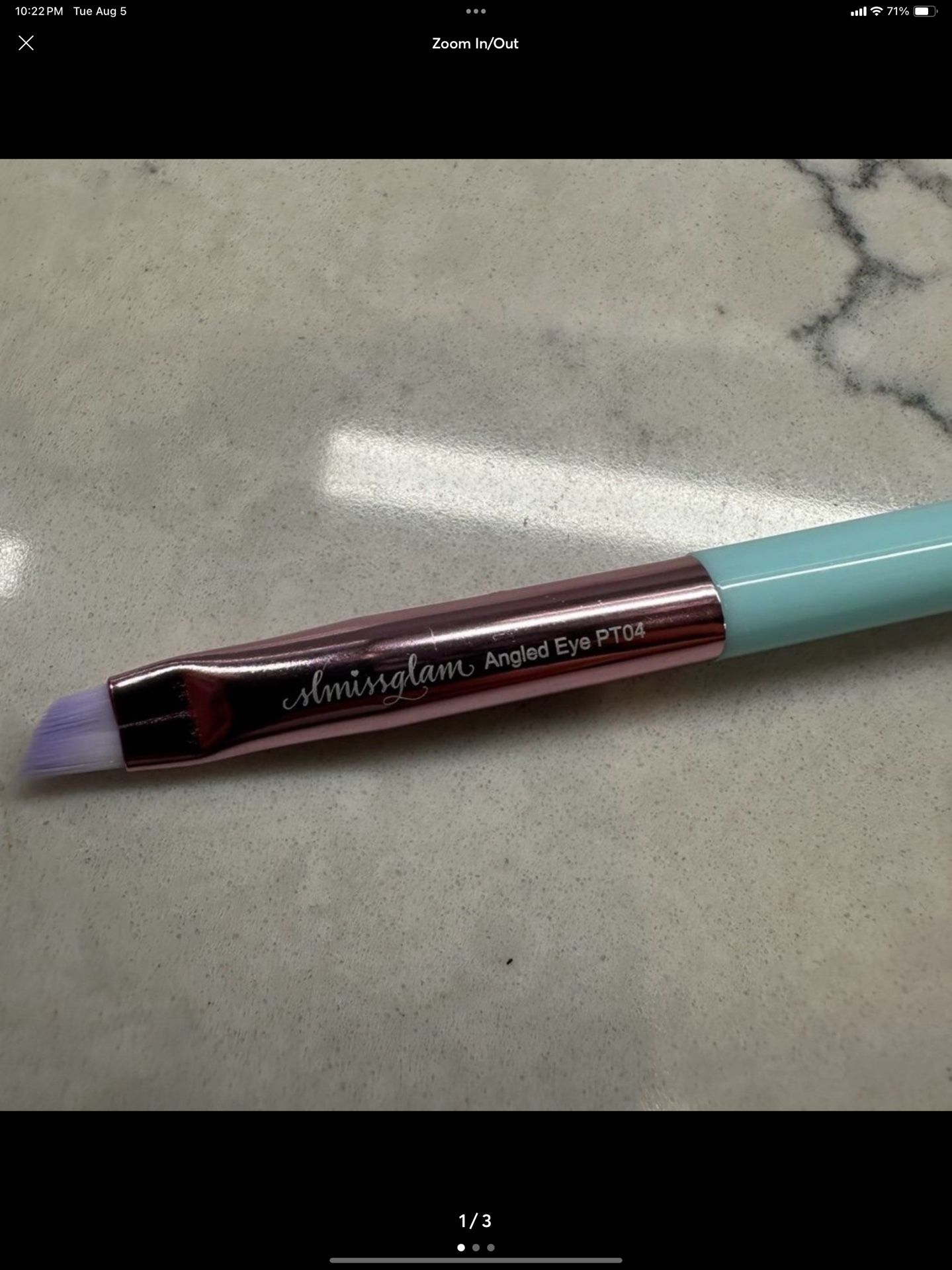 New SLMISSGLAM Angled Eye Brush Full Size high end professional