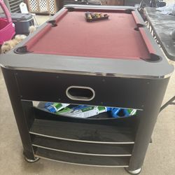 Pool Table and Rack