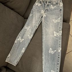 Pacsun Butterfly Jeans
