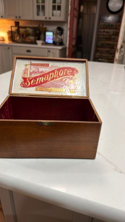 Antique Havana Semaphore   Cigar Box