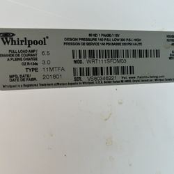 Whirlpool Small 10.2 Sq Ft Fridge