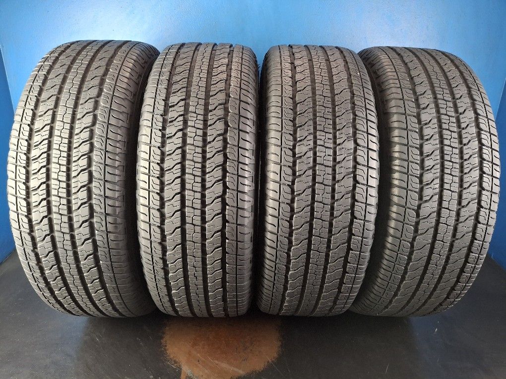 255 75 17 SET(4) (S132) GOODYEAR WRANGLER TERRITORY HT 90% TREAD